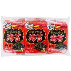 Spicy grilled seaweed MANIDDO 3x5g Corea