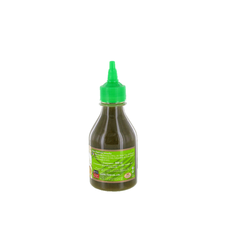 Sauce sriracha piment vert EXOTIC FOOD 200ml Thailande Sauce sriracha piment vert EXOTIC FOOD 200ml Thailande