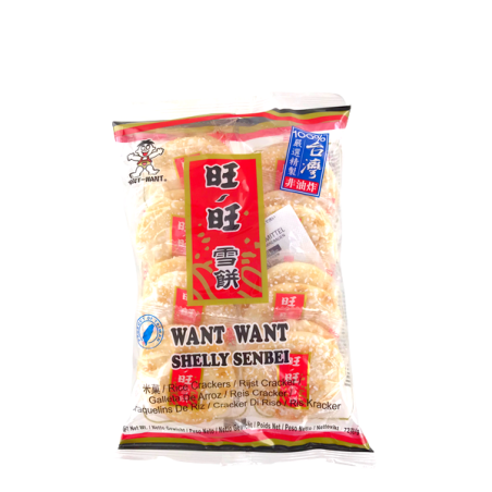 Galleta de arroz Shelly senbei WANT WANT 72g Taiwán