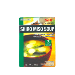 Instant klar shiro Miso Suppe s & B 30g Japan