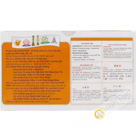 Thé curcuma safran HUNG PHAT 50g Vietnam