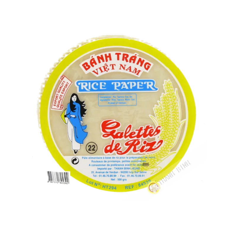 Bánh tráng JEUNE FILLE 22cm 400g Việt Nam Bánh tráng JEUNE FILLE 22cm 400g Việt Nam