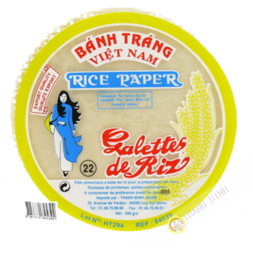 Rice paper 22cm for nems FEUNE DAUGHTER 400g Vietnam