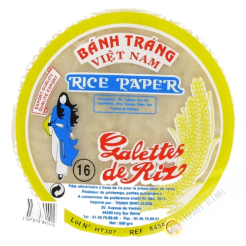 Rice paper 16cm for nems FEUNE DAUGHTER 400g Vietnam