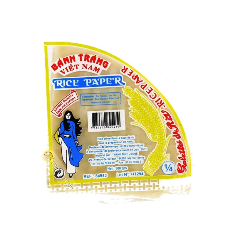 Papel de arroz, el triángulo de las fna FEUNE FILLE 400g de Vietnam Papel de arroz, el triángulo de las fna FEUNE FILLE 400g de Vietnam