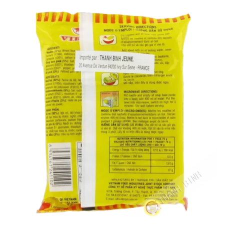 Soupe nouille poulet VIFON 70g Vietnam