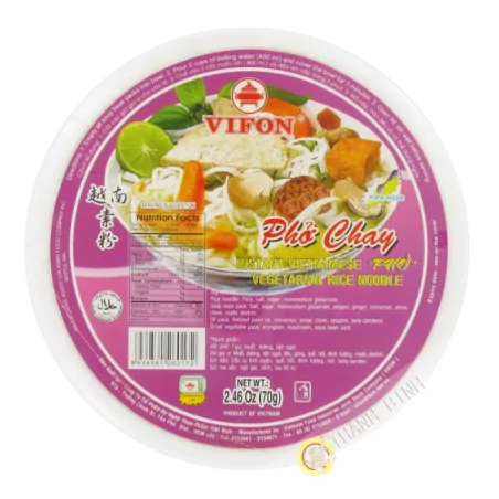 Sopa pho vegetariana Tazón VIFON 70g de Vietnam