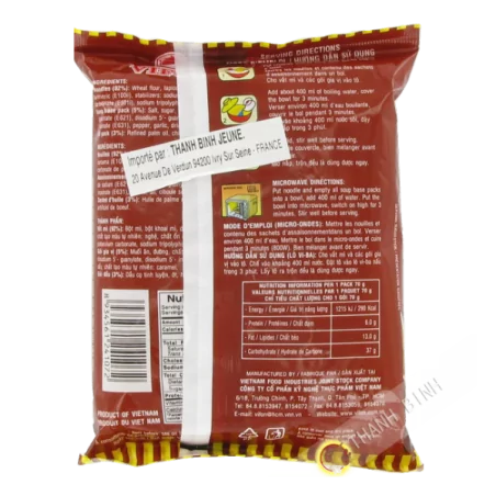 Soupe nouille boeuf VIFON 70g Vietnam