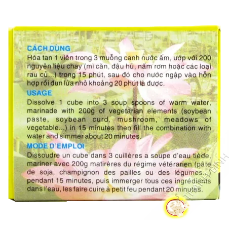 Guiso vegetariano en cubos kho chay BAO LONG 75 g Vietnam