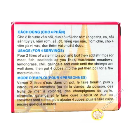 Cubo de tom yum BAO LARGO 75g de Vietnam