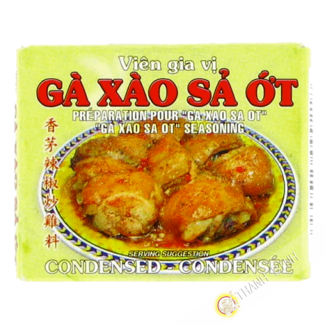 Cube chicken stir-fry lemon grass and chili ga xao xa ot BAO LONG 75g Vietnam