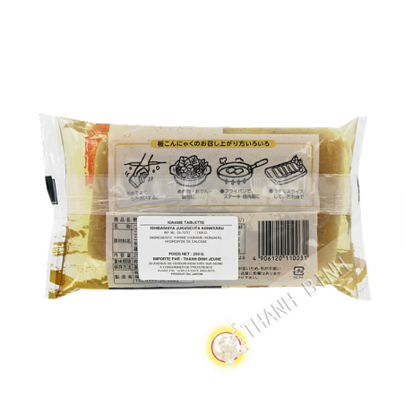 Tablet konjac nero jukusei ita konnyaku ISHIBASHIYA 250g Giappone