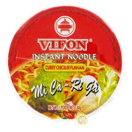 Soupe nouille curry poulet Bol NGON NGON VIFON 60g Vietnam