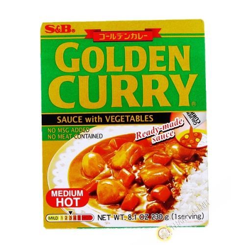Preparare golden curry piccante con verdure SB 230g Giappone
