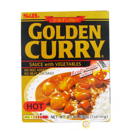 Preparare golden curry piccante con verdure SB 230g Giappone