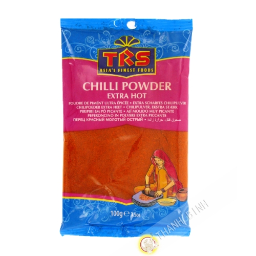 El chile en polvo ultra picante TRS 100g India