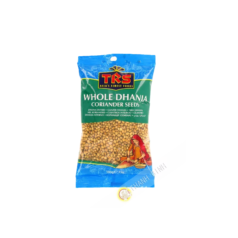 Rau mùi Dhania nguyên con TRS 100g Ấn Độ