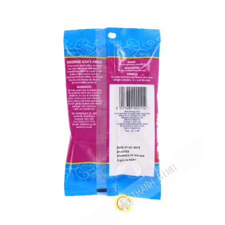 Piment oiseau TRS 100g Inde