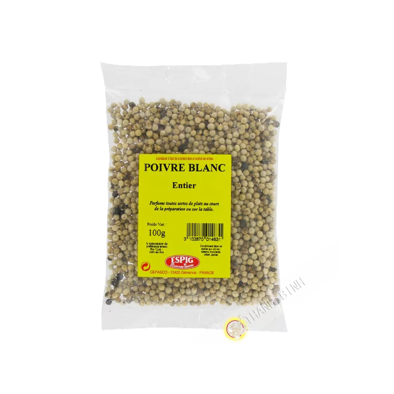 Tiêu trắng nguyên ESPIG 100g Pháp Tiêu trắng nguyên ESPIG 100g Pháp
