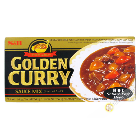 Tablet golden curry piccante SB 240g Giappone