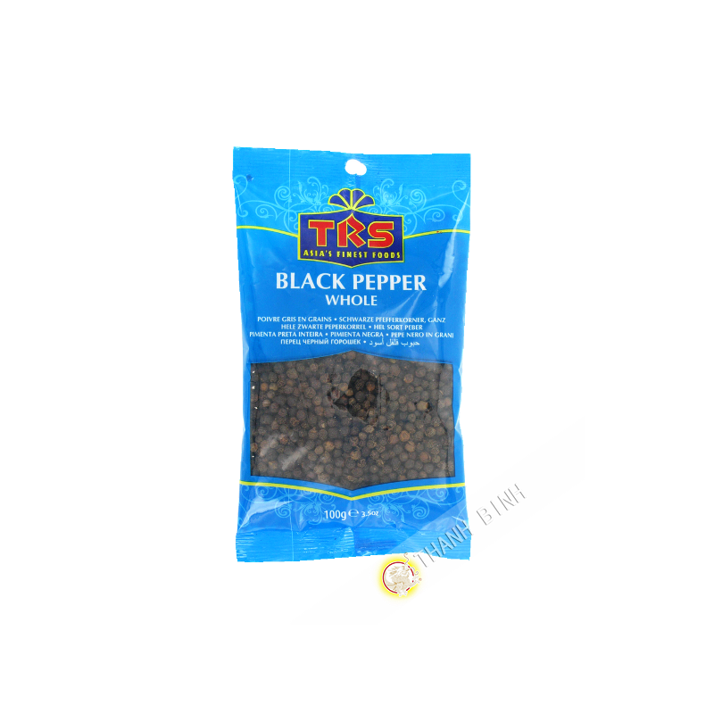 Poivre noir entier TRS 100g Royaume-Uni Poivre noir entier TRS 100g Royaume-Uni