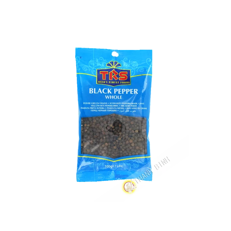Poivre noir entier TRS 100g Royaume-Uni