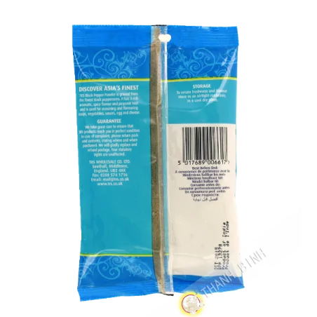Poivre noir moulu TRS 100g Royaume-Uni