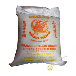 Riso profumato rotto 2 volte il DRAGON OR 5kg Thailandia