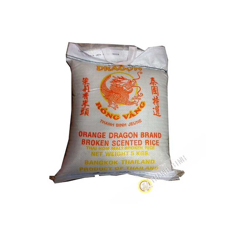 Riz Parfume Casse 2 Fois Dragon Or 5kg Thailand