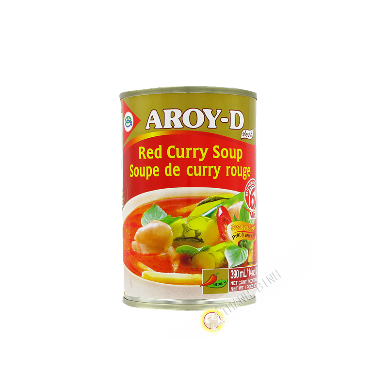 Soupe de curry rouge AROY-D 400g Thailande Soupe de curry rouge AROY-D 400g Thailande