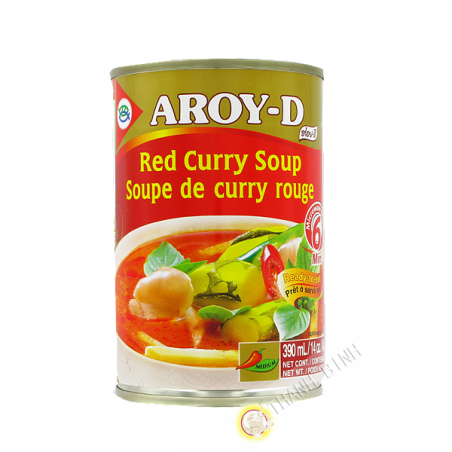 Soupe de curry rouge AROY-D 400g Thailande