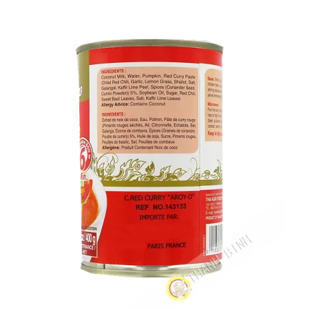 Soupe de curry rouge AROY-D 400g Thailande