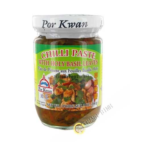 Paste hot pepper leaves Basil, Tia To POR KWAN 200g Thailand