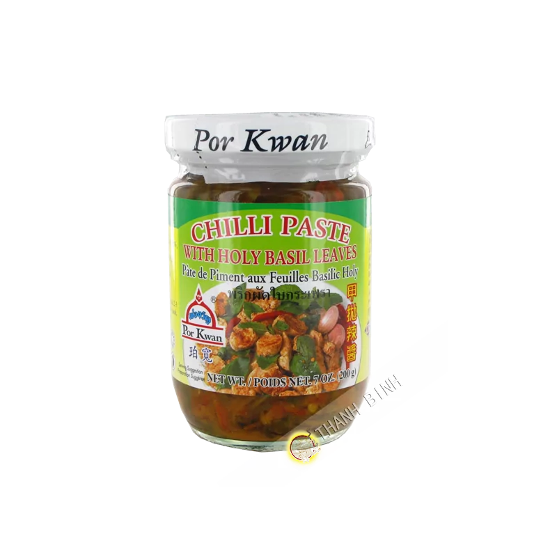 Sốt ớt và rau quế POR KWAN 200g Thái Lan Sốt ớt và rau quế POR KWAN 200g Thái Lan