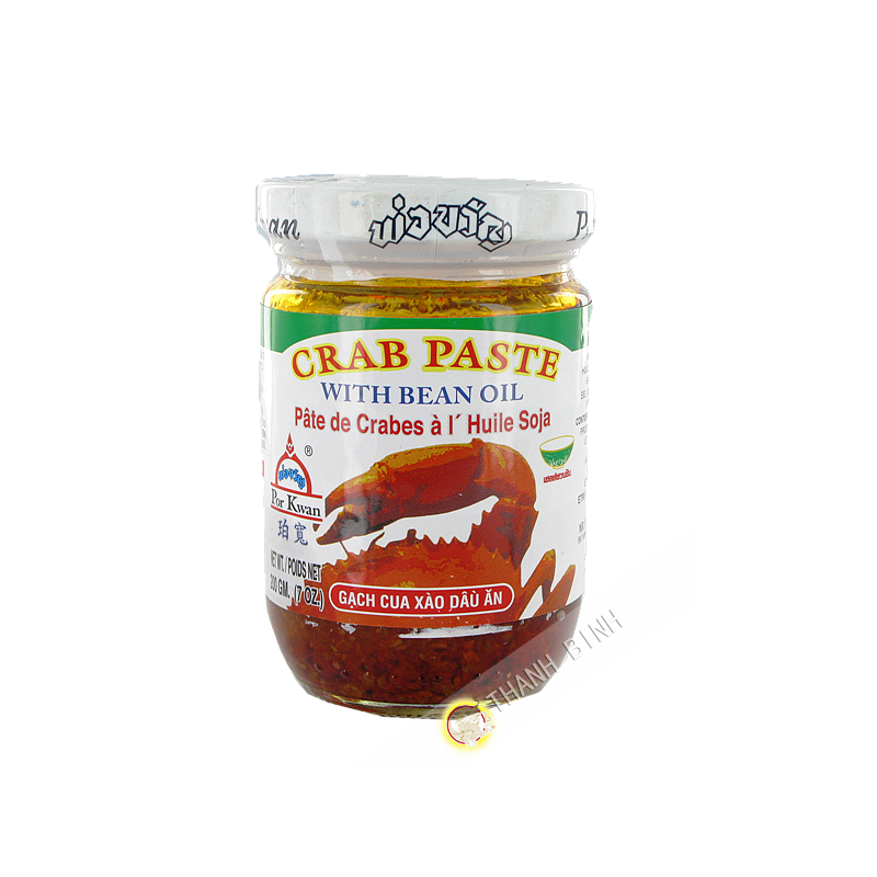 Pulp of crab oil soy POR KWAN 200g Thailand Pulp of crab oil soy POR KWAN 200g Thailand