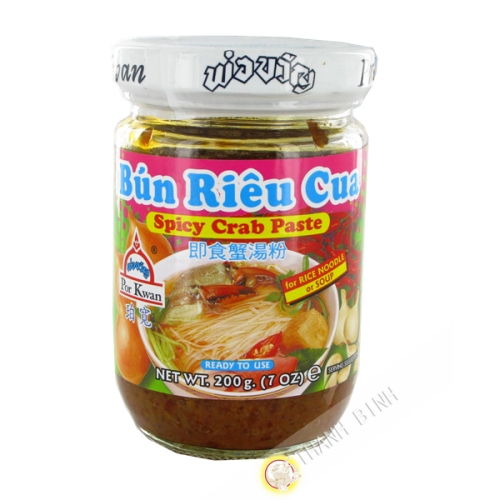Salsa Bun rieu cua di granchio piccante POR KWAN 200g Thailandia