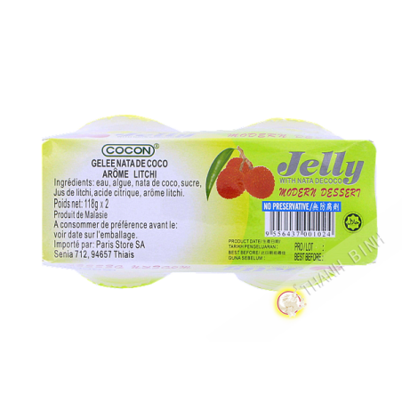 Jelly nata de coco Lychee BOZZOLO 236 g Thailandia