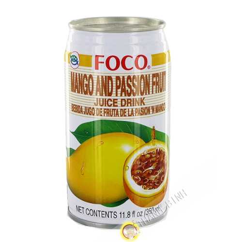 Mango juice & fruit passion FOCO 350ml Thailand