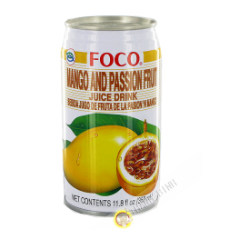 Nước xoài - chanh dây FOCO 350ml Thái Lan