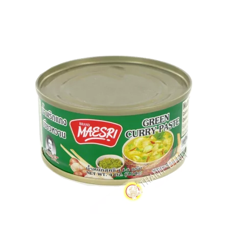 Pâte de curry vert MAESRI 114g Thailande