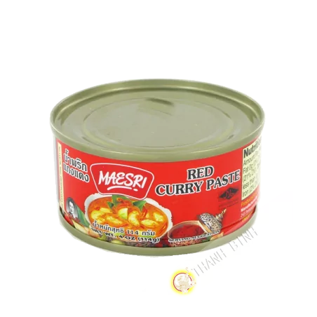 Pâte de curry rouge MAESRI 114g Thailande