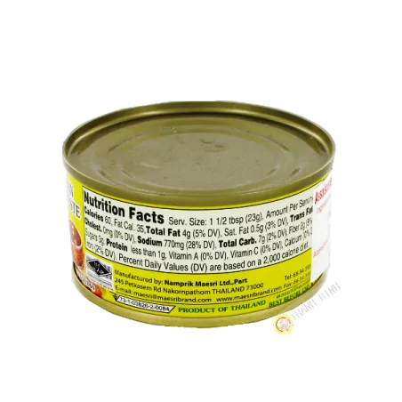 Pâte de curry jaune MAESRI 114g Thailande