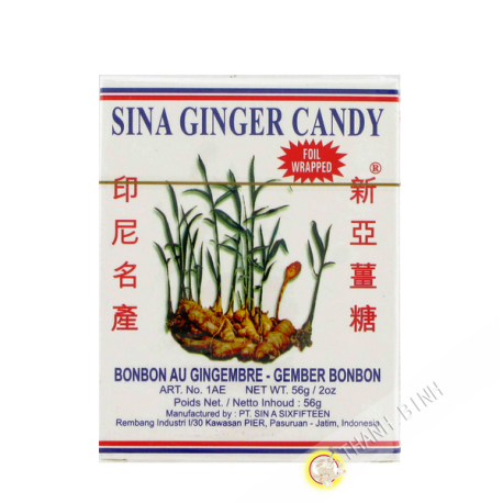 Caramelos de jengibre SINA 56 g de Indonesia
