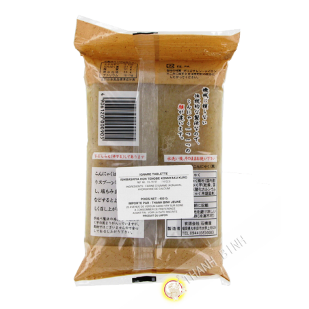 Tablet of Konnyaku dark ISHIBASHIYA 300g Japan