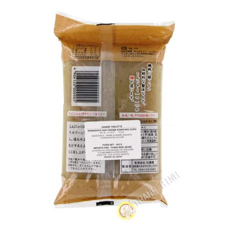 Tablet of Konnyaku dark ISHIBASHIYA 300g Japan