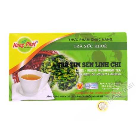 Té pistilo de la flor de loto, y el ginseng COLGADO PHAT 25x2g Vietnam