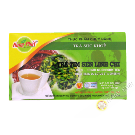Té pistilo de la flor de loto, y el ginseng COLGADO PHAT 25x2g Vietnam