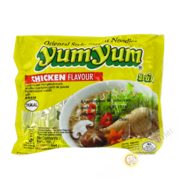 Sopa de fideos de pollo YUM YUM de cartón 30x60g Tailandia