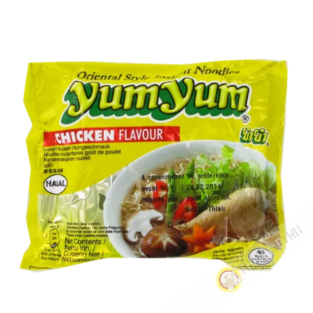 Zuppa di noodle di pollo YUM YUM cartone 30x60g Thailandia