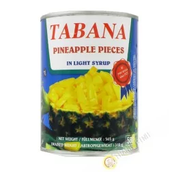 De trozos de piña en almíbar TABANA 565 g de Francia